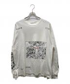 flagstuff×電影少女フラグスタフ×デンエイショウジョ）の古着「プリントカットソー　19SS-FS×VG-03」｜ホワイト