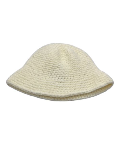 stussy（ステューシー）stussy (ステューシー) SS Link Knit Bucket Hat ホワイトの古着・服飾アイテム