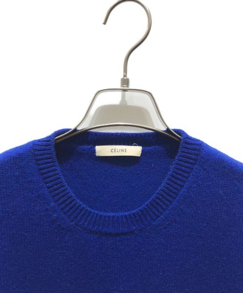 CELINE（セリーヌ）CELINE (セリーヌ) カシミヤニット　3R67/3265　 フィービー期 ブルー サイズ:Sの古着・服飾アイテム