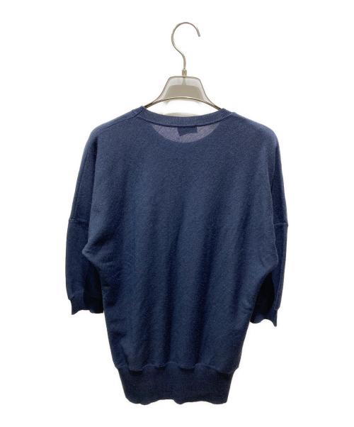 FENDI（フェンディ）FENDI (フェンディ) 半袖ニット ネイビー サイズ:40の古着・服飾アイテム