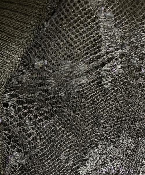 VALENTINO（ヴァレンティノ）VALENTINO (ヴァレンティノ) レース切替ニット ネイビー サイズ:記載無しの為実寸参照の古着・服飾アイテム