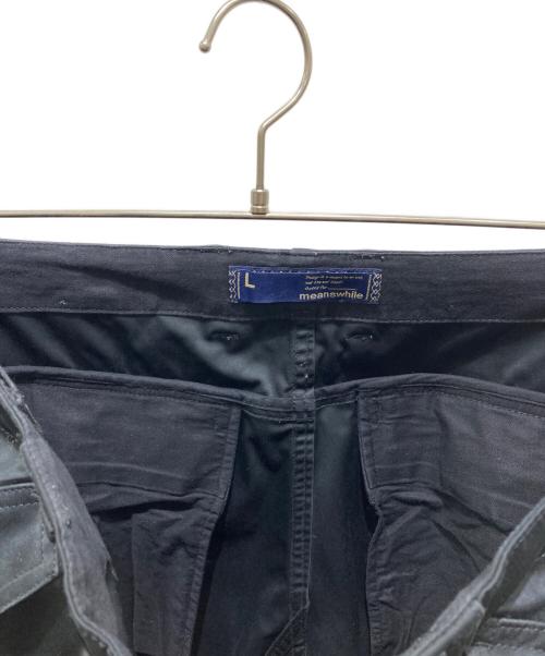 meanswhile（ミーンズワイル）meanswhile (ミーンズワイル) カーゴパンツ　MW-PT16203 ネイビー サイズ:Lの古着・服飾アイテム