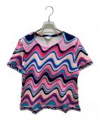 LEONARD SPORTレオナール スポーツ）の古着「総柄プリントTシャツ」｜ピンク