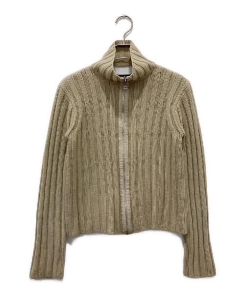 DIESEL（ディーゼル）DIESEL (ディーゼル) ハイネックジップニット ベージュ サイズ:Mの古着・服飾アイテム