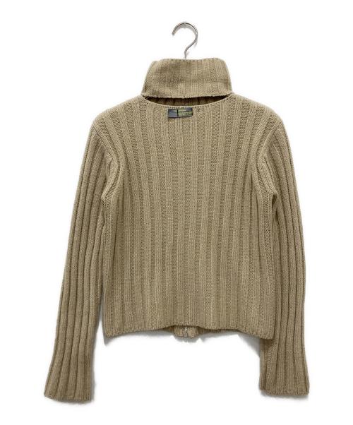 DIESEL（ディーゼル）DIESEL (ディーゼル) ハイネックジップニット ベージュ サイズ:Mの古着・服飾アイテム