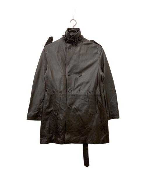 LICORICE（リコリス）LICORICE (リコリス) レザーコート ブラウン サイズ:LLの古着・服飾アイテム