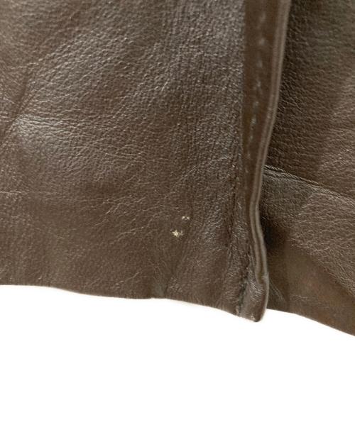 LICORICE（リコリス）LICORICE (リコリス) レザーコート ブラウン サイズ:LLの古着・服飾アイテム