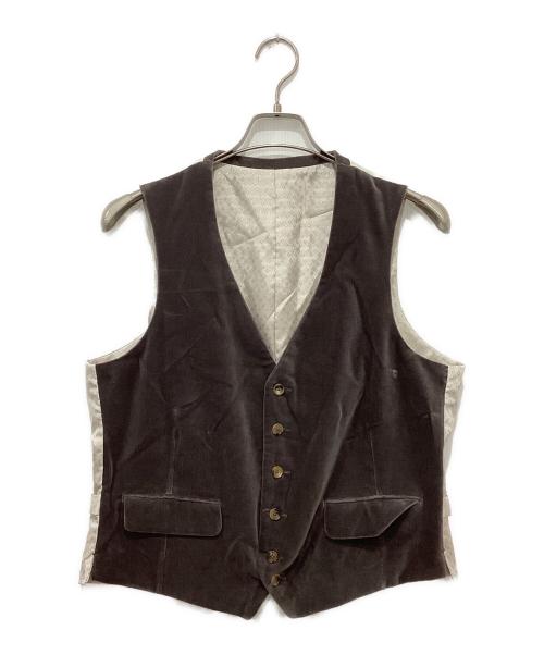 CINQUE CLASSICO（チンクエクラシコ）CINQUE CLASSICO (チンクエクラシコ) ベロアジレ グレー サイズ:46の古着・服飾アイテム