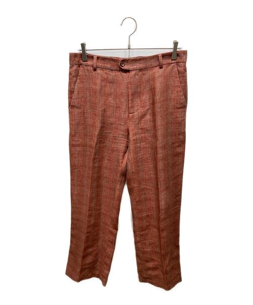 FRANK LEDER（フランクリーダー）FRANK LEDER (フランクリーダー) RED LINEN TROUSER　0813037 レッド サイズ:Mの古着・服飾アイテム