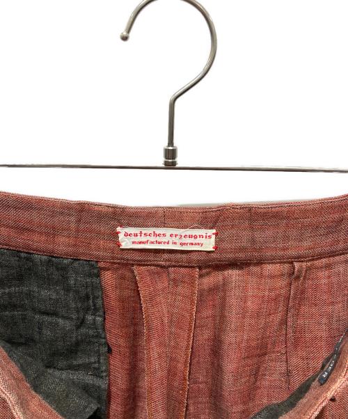 FRANK LEDER（フランクリーダー）FRANK LEDER (フランクリーダー) RED LINEN TROUSER　0813037 レッド サイズ:Mの古着・服飾アイテム