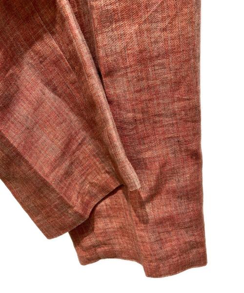 FRANK LEDER（フランクリーダー）FRANK LEDER (フランクリーダー) RED LINEN TROUSER　0813037 レッド サイズ:Mの古着・服飾アイテム