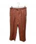 FRANK LEDER（フランクリーダー）の古着「RED LINEN TROUSER　0813037」｜レッド