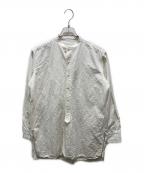 SUS SOUSシュスー）の古着「オフィサーシャツ　03-SS01116」｜ホワイト