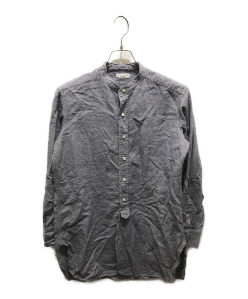 SUS SOUS（シュスー）SUS SOUS (シュスー) オフィサーシャツ　03-SS01107 ブルー サイズ:7の古着・服飾アイテム