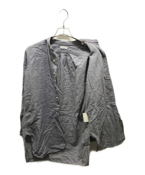 SUS SOUS（シュスー）SUS SOUS (シュスー) オフィサーシャツ　03-SS01107 ブルー サイズ:7の古着・服飾アイテム