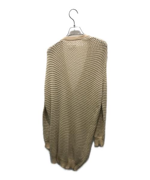 MM6 Maison Margiela（エムエムシックスメゾンマルジェラ）MM6 Maison Margiela (エムエムシックス メゾンマルジェラ) 鍵編みロングカーディガン　S32HA0239　ここのえタグ ベージュ サイズ:Sの古着・服飾アイテム