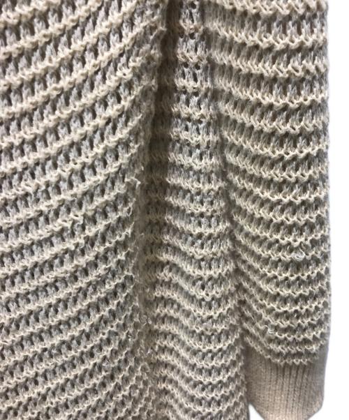 MM6 Maison Margiela（エムエムシックスメゾンマルジェラ）MM6 Maison Margiela (エムエムシックス メゾンマルジェラ) 鍵編みロングカーディガン　S32HA0239　ここのえタグ ベージュ サイズ:Sの古着・服飾アイテム