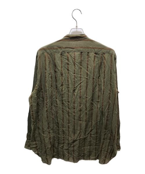 KAPTAIN SUNSHINE（キャプテンサンシャイン）KAPTAIN SUNSHINE (キャプテンサンシャイン) Stand Collar Shirt　KS23SSH08 オリーブ サイズ:42の古着・服飾アイテム