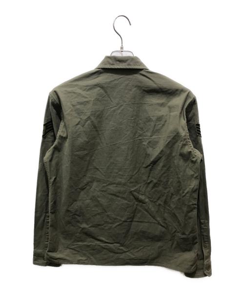 uniform experiment（ユニフォームエクスペリメント）uniform experiment (ユニフォームエクスペリメント) UTILITY SHIRT　UE-160001 カーキ サイズ:1の古着・服飾アイテム