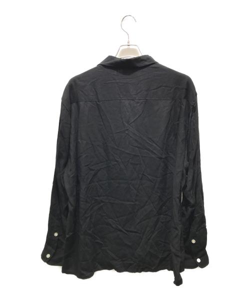 WACKO MARIA（ワコマリア）WACKO MARIA (ワコマリア) BUDSPOOL (バッズプール) ロングスリーブオープンカラーシャツ ブラック サイズ:XLの古着・服飾アイテム