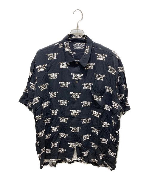BUDSPOOL（バッズプール）BUDSPOOL (バッズプール) TIMELESS CHAIN SMOKE オープンカラーシャツ ブラック サイズ:XLの古着・服飾アイテム