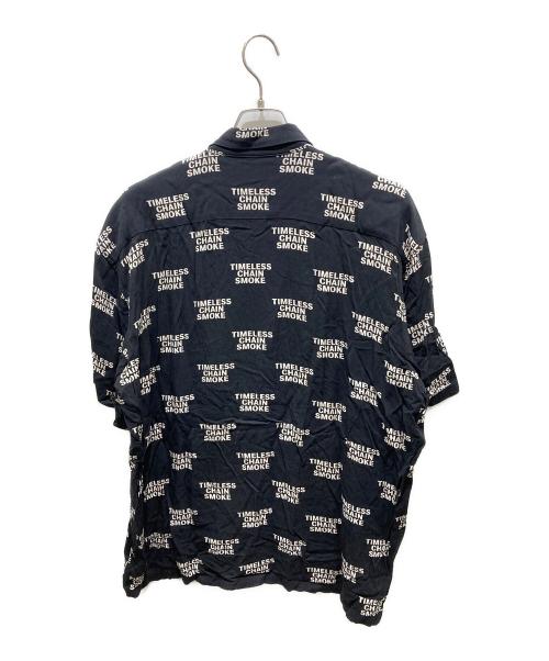 BUDSPOOL（バッズプール）BUDSPOOL (バッズプール) TIMELESS CHAIN SMOKE オープンカラーシャツ ブラック サイズ:XLの古着・服飾アイテム