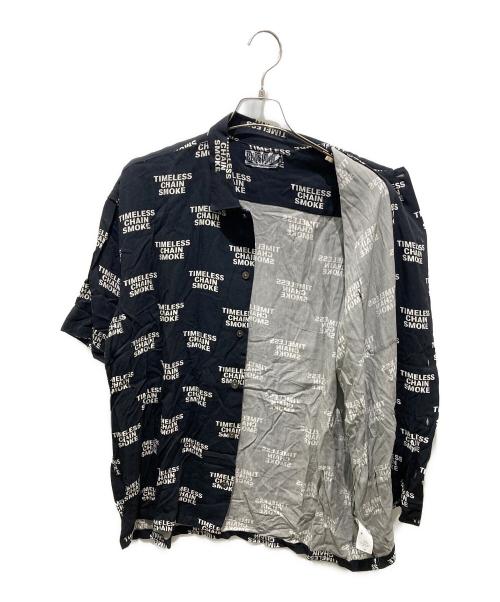 BUDSPOOL（バッズプール）BUDSPOOL (バッズプール) TIMELESS CHAIN SMOKE オープンカラーシャツ ブラック サイズ:XLの古着・服飾アイテム