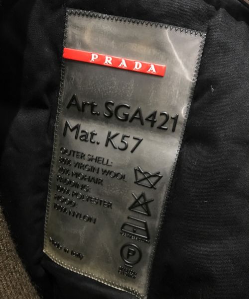 PRADA SPORTS（プラダスポーツ）PRADA SPORTS (プラダスポーツ) ウールコート　SGA421 カーキ サイズ:50の古着・服飾アイテム