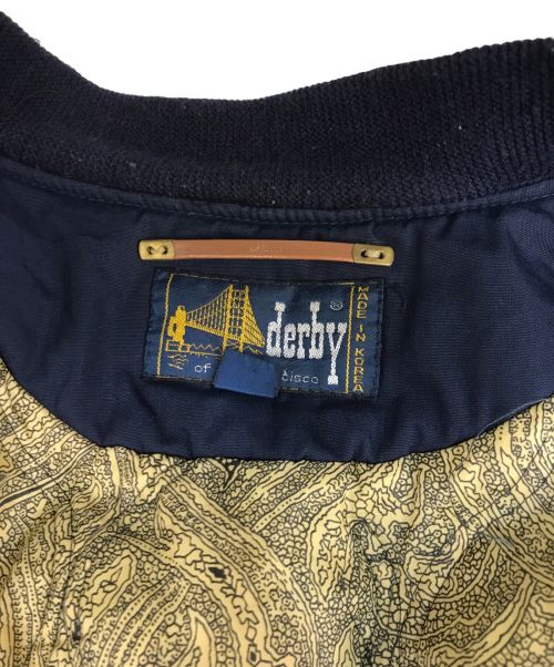 DERBY OF SAN FRANCISCO（ダービーオブサンフランシスコ）DERBY OF SAN FRANCISCO (ダービーオブサンフランシスコ) ダービージャケット ネイビー サイズ:Sの古着・服飾アイテム