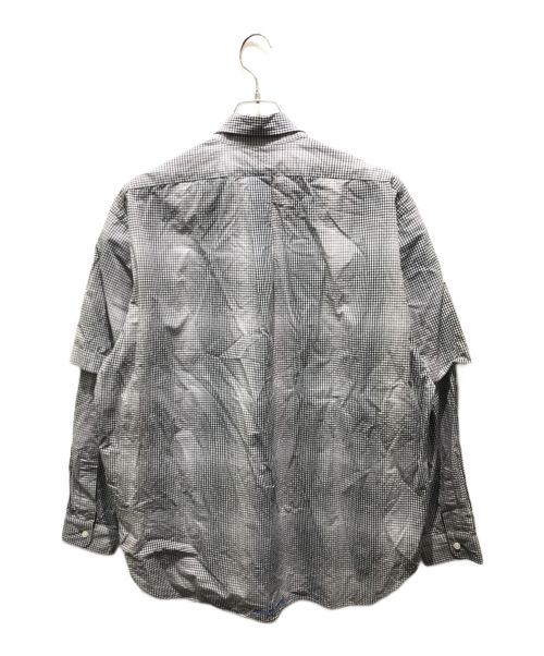 SEDAN ALL-PURPOSE（セダンオールパーパス）SEDAN ALL-PURPOSE (セダンオールパーパス) チェックBDシャツ　SD24S-SH04 ブラック×ホワイト サイズ:Lの古着・服飾アイテム