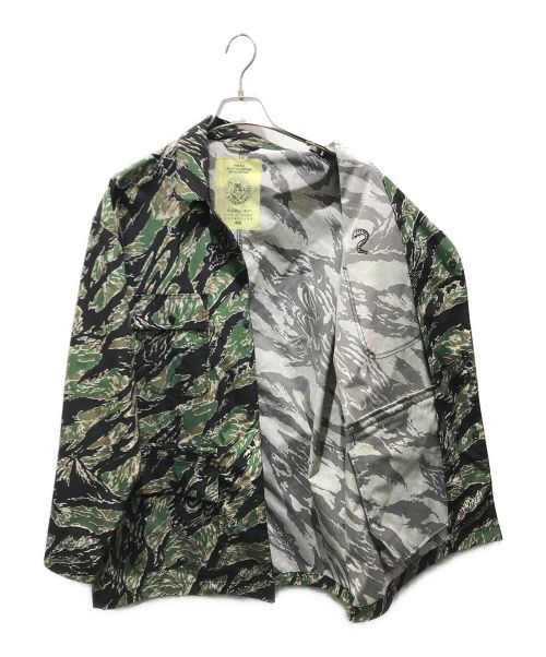 SSZ（エスエスズィー）SSZ EVISEN SKATEBOARDS 高田音楽制作事務所 (タカダオンガクセイサクジムショ) CAMO C/ALL JKT TIGER CAMO　11-18-1667-139 カーキ×ブラック サイズ:Lの古着・服飾アイテム