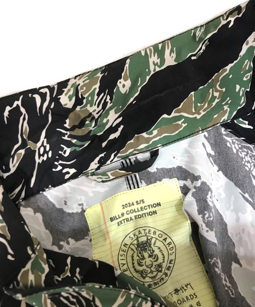 SSZ（エスエスズィー）SSZ EVISEN SKATEBOARDS 高田音楽制作事務所 (タカダオンガクセイサクジムショ) CAMO C/ALL JKT TIGER CAMO　11-18-1667-139 カーキ×ブラック サイズ:Lの古着・服飾アイテム
