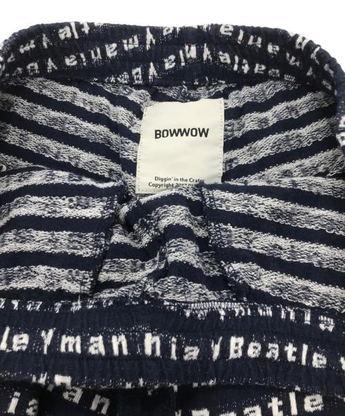BOWWOW（バウワウ）BOWWOW (バウワウ) BEATLE MANIA LOVE JACQUARD PANTS ネイビー サイズ:Sの古着・服飾アイテム