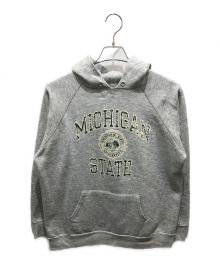 Champion（チャンピオン）の古着「カレッジプリントパーカー　 80s トリコタグ」｜グレー