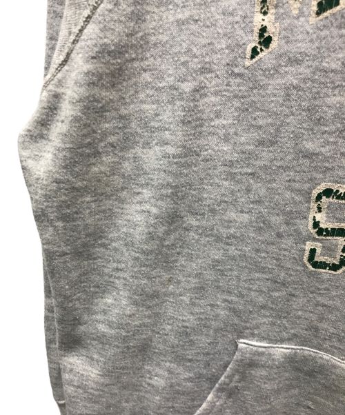 Champion（チャンピオン）Champion (チャンピオン) カレッジプリントパーカー　 80s トリコタグ グレー サイズ:XLの古着・服飾アイテム