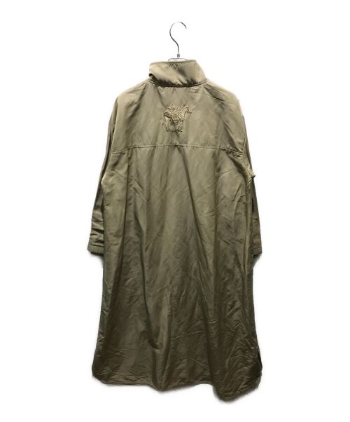 SUMI STYLE（スミ スタイル）SUMI STYLE (スミ スタイル) ボアベスト付き馬刺しゅうコート　EAZ5032108A0001 ベージュ サイズ:Fの古着・服飾アイテム