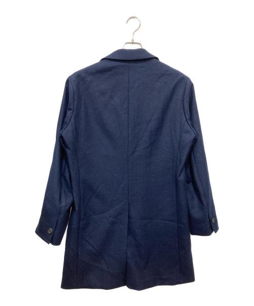 EDIFICE（エディフィス）EDIFICE (エディフィス) ウールメランジチェスターコート ネイビー サイズ:Lの古着・服飾アイテム