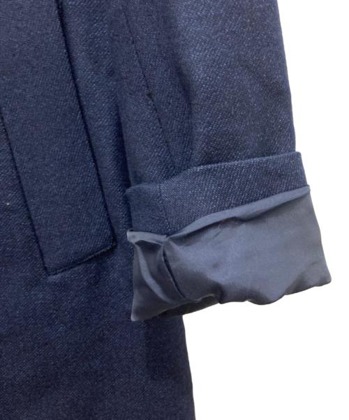 EDIFICE（エディフィス）EDIFICE (エディフィス) ウールメランジチェスターコート ネイビー サイズ:Lの古着・服飾アイテム