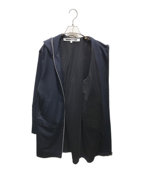 MCQ（マックキュー）MCQ (マックキュー) JERSEY LONG COAT　CMQN-YM-3002 ネイビー サイズ:Sの古着・服飾アイテム