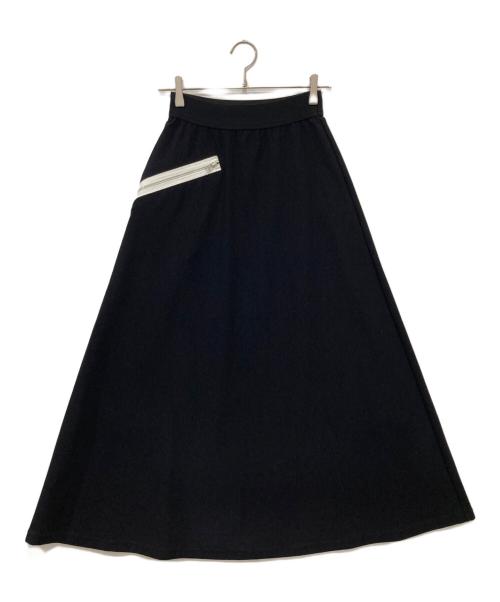 LIMI feu（リミフゥ）LIMI feu (リミフゥ) ストラップ付ジップポケットスカート ブラック サイズ:Sの古着・服飾アイテム