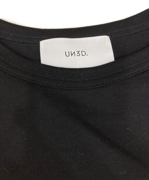 UN3D.（アンスリード）UN3D. (アンスリード) ビッグシルエットTシャツ ブラック サイズ:44の古着・服飾アイテム