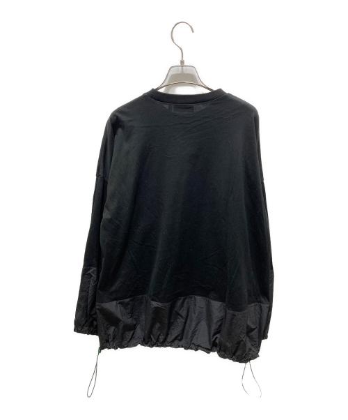 nagonstans（ナゴンスタンス）nagonstans (ナゴンスタンス) ナイロン切替カットソー　470FS280-0180 ブラック サイズ:Mの古着・服飾アイテム