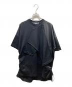 UN3D.アンスリード）の古着「ターンオーバーカットソーTシャツ　522422701201-01」｜ブラック