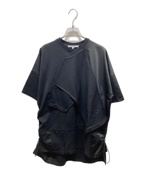 UN3D.（アンスリード）UN3D. (アンスリード) ターンオーバーカットソーTシャツ　522422701201-01 ブラック サイズ:38　24SSの古着・服飾アイテム