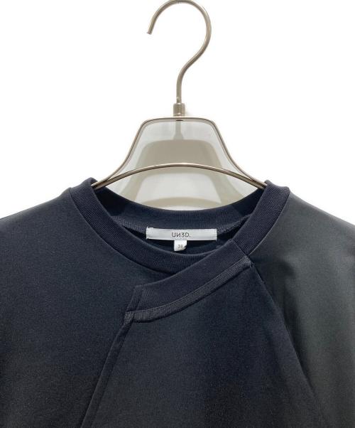 UN3D.（アンスリード）UN3D. (アンスリード) ターンオーバーカットソーTシャツ　522422701201-01 ブラック サイズ:38　24SSの古着・服飾アイテム