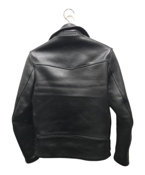 666（666）666 (666) タイトフィット サイドベルト ライダースジャケット　LJM-1TF ブラック サイズ:34の古着・服飾アイテム