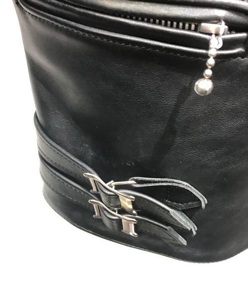 666（666）666 (666) タイトフィット サイドベルト ライダースジャケット　LJM-1TF ブラック サイズ:34の古着・服飾アイテム