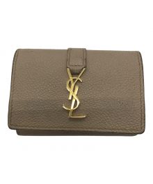 Saint Laurent Paris（サンローランパリ）の古着「オリガミ タイニーウォレット　BND620287」｜ベージュ