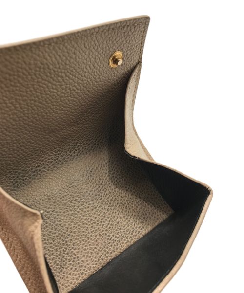 Saint Laurent Paris（サンローランパリ）Saint Laurent Paris (サンローランパリ) オリガミ タイニーウォレット　BND620287 ベージュの古着・服飾アイテム