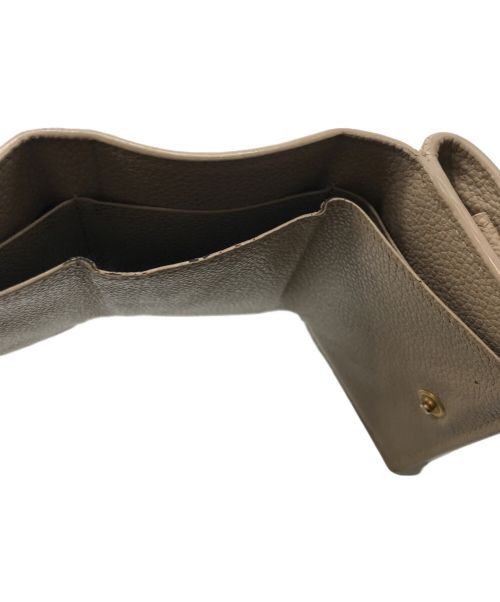 Saint Laurent Paris（サンローランパリ）Saint Laurent Paris (サンローランパリ) オリガミ タイニーウォレット　BND620287 ベージュの古着・服飾アイテム